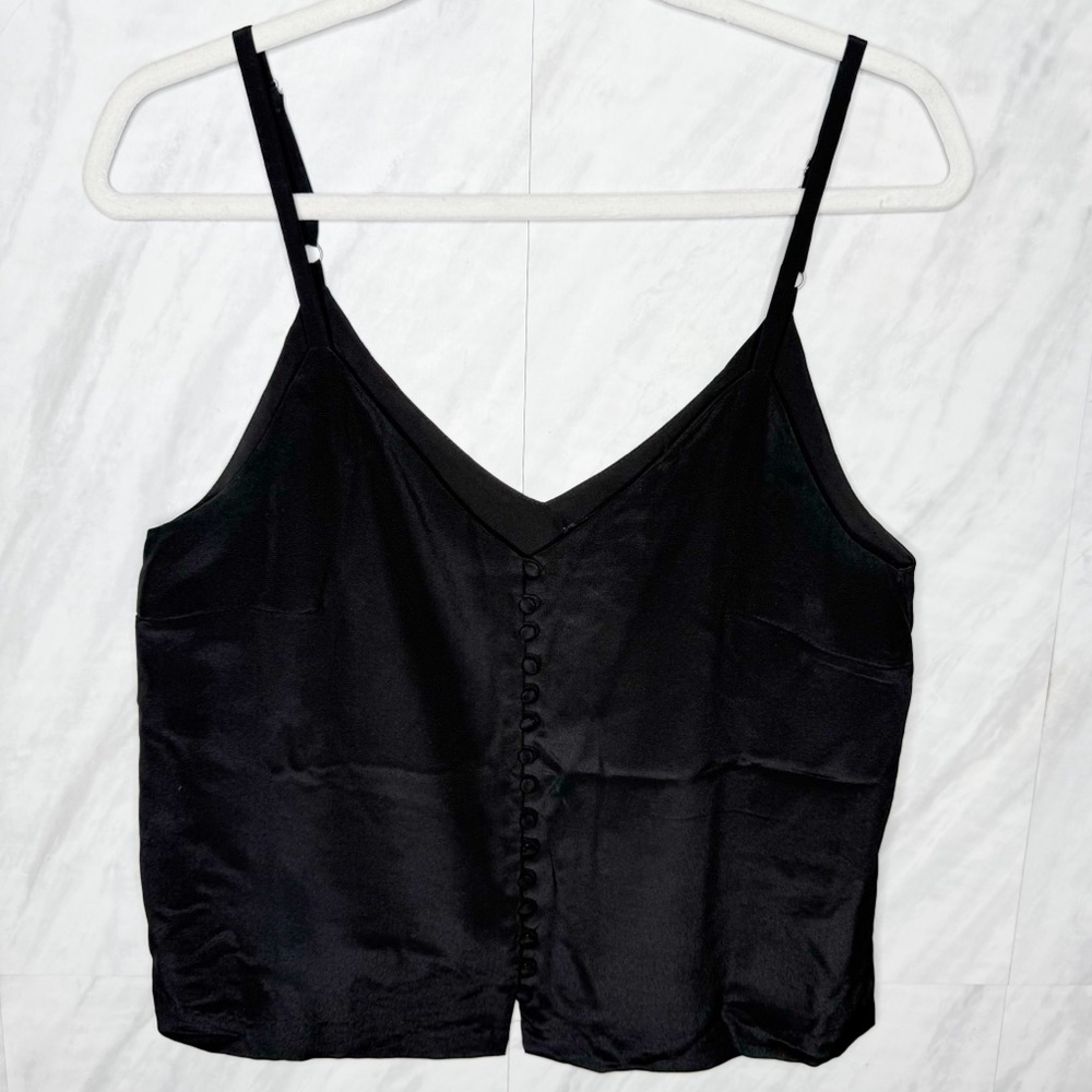 Madewell Black Crop Camisole Top